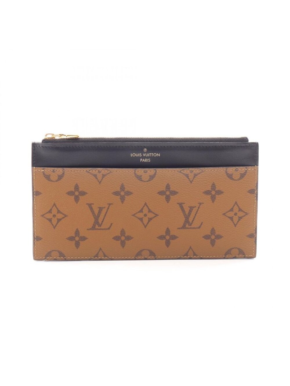 Louis Vuitton Billfold Slim Perth Monogram Reverse Leather Wallet